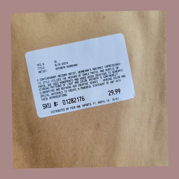 Vintage 1993 Modern Abstract Painting "Alta Vista" by Katherine Henneman - Picture 4 of 5